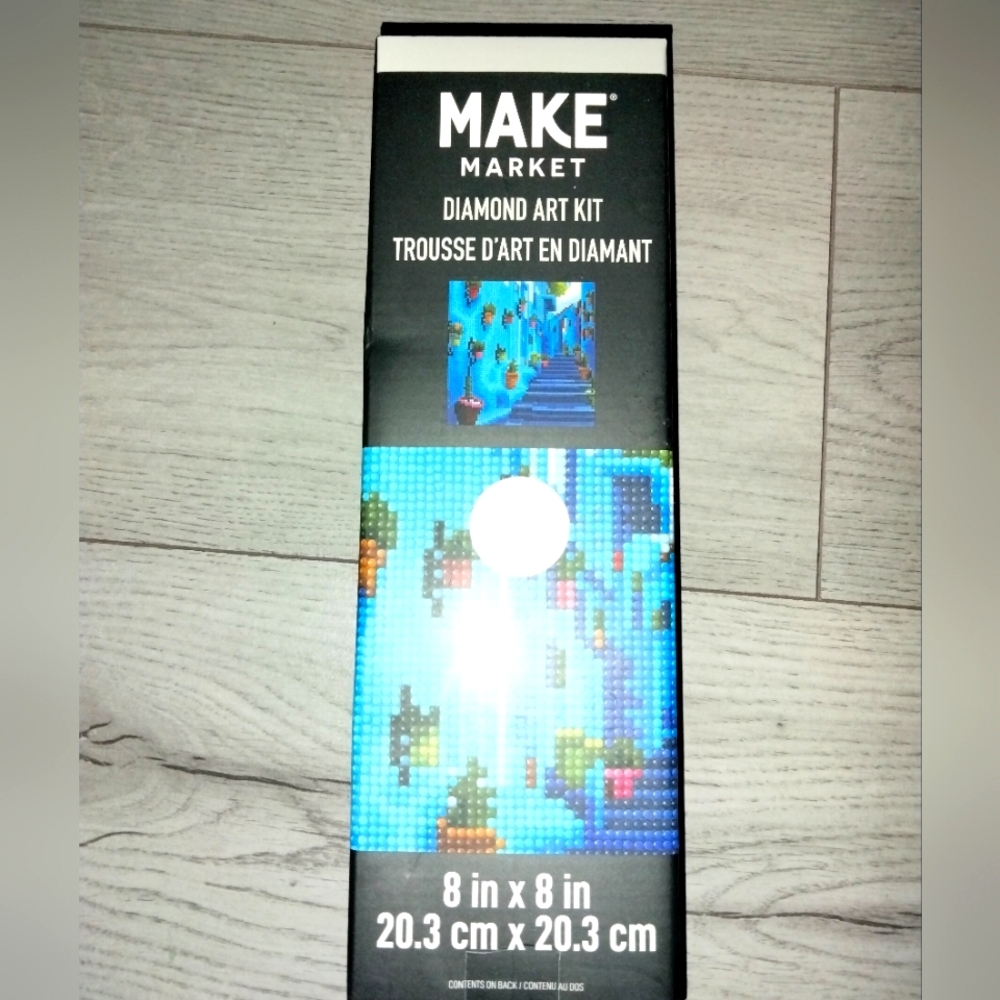 Make Market Diamond Art design Kit desert stairway potted cacti NIB new